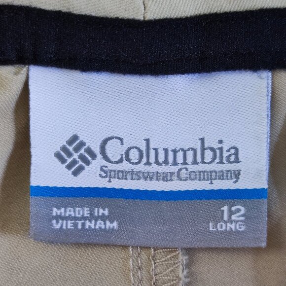 Columbia Omni-shield lightweight outdoor pants cream women's size 12 long - Picture 7 of 16